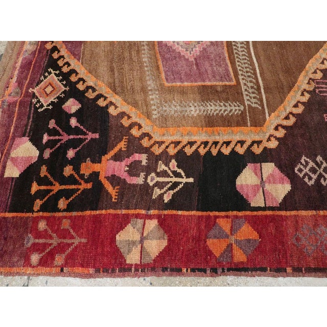 Mid 20th Century Galerie Shabab Collection Mid-20th Century Turkish Anatolian Tribal Carpet For Sale - Image 5 of 8