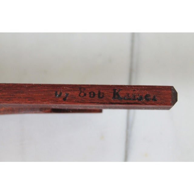 Vintage Hand Carved Wood Risen Jesus Wall Hanging For Sale - Image 9 of 9