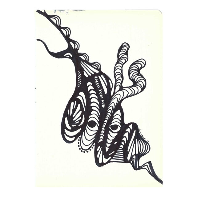 1988 Lang Mart Modern Mixed Media Painting For Sale