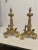 Late 20th Century Brass Rococo Revival Andirons For Sale - Image 5 of 12