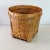 Vintage Handcrafted Basket of Woven Bamboo and Rattan For Sale In Los Angeles - Image 6 of 7