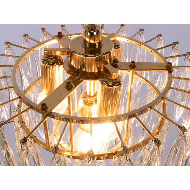 Metal Crystal & Gold Plated Chandelier from Lobmeyr / Bakalowits & Sons, 1960s For Sale - Image 7 of 8
