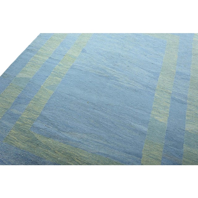 Modern Handwoven Geometrical Kilim Rug, 2000s For Sale - Image 4 of 9