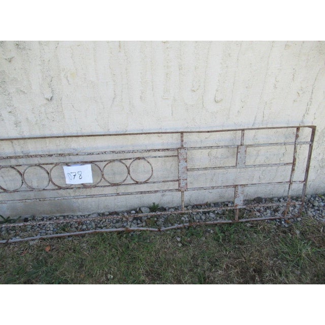 Victorian Antique Victorian Iron Gate Window Garden Fence Architectural Salvage Door #078 For Sale - Image 3 of 7