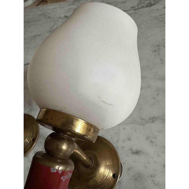 French Neoclassical Wall Sconces in the style of Maison Arlus, Set of 2 For Sale - Image 5 of 18