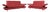Sofas in Red Leather from Koinor Rossini, Set of 2 For Sale