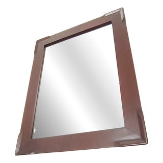Large Vintage Mirror in Cherry Wood, 1970s For Sale