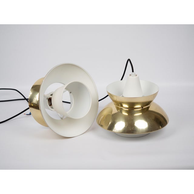 Vintage Danish Pendant Lamps by Henning Klok for Louis Poulsen, 1950s, Set of 2 For Sale - Image 6 of 15