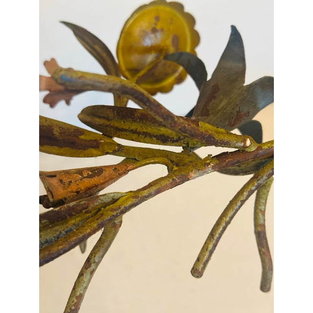 Vintage Tole Candle Holder For Sale In Charleston - Image 6 of 9