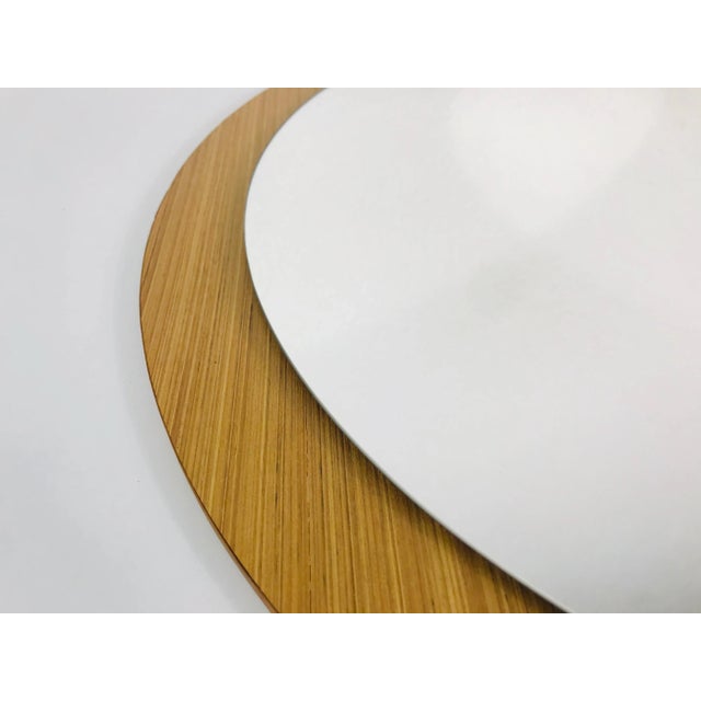 Brown German Wooden Mirror, 1960s For Sale - Image 8 of 11