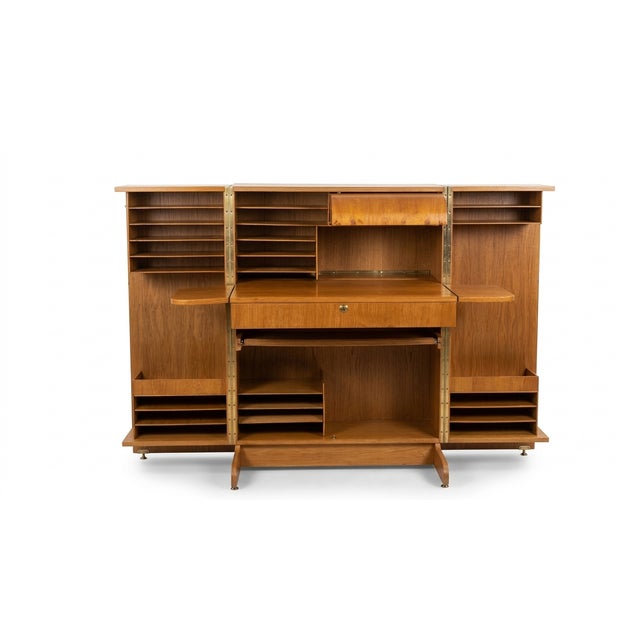 Brown Swiss Magic Box Desk by Mummenthaler & Meier, 1960s For Sale - Image 8 of 8