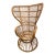 Rattan Peacock Chair, Circa 1960s, Attributed to Gio Ponti and Lio Carminati For Sale