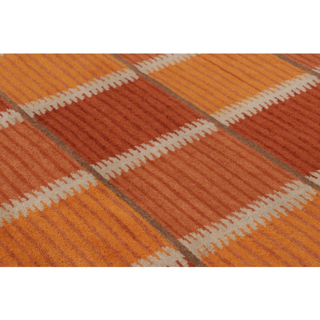 Rug & Kilim Contemporary Scandinavian Style Geometric Wool Rug, by Rug & Kilim, India For Sale - Image 4 of 10
