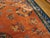 Lovely Salmon and Blue Color With Flower Design Vintage Chinese Peking Rug For Sale - Image 4 of 5