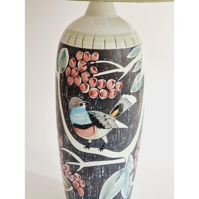 Handmade Ceramic Table Lamp from Nila, Sweden, Mid-1900s For Sale - Image 12 of 13