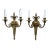 1950s Neoclassical Brass Wall Sconces - Pair (3 Sets Available) For Sale