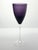 Contemporary 1990s Vintage Deep Purple Amethyst Tall 3 Wine Water All Purpose Glasses For Sale - Image 3 of 4