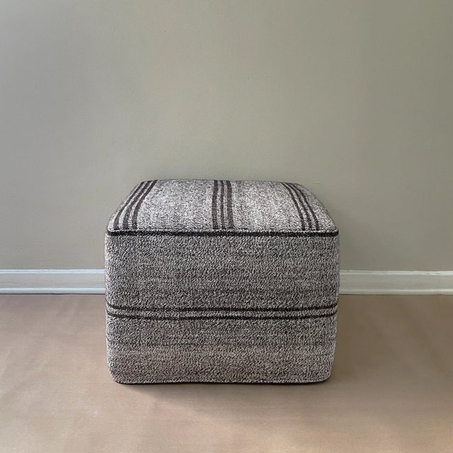Vivek Kilim Ottoman For Sale - Image 4 of 4