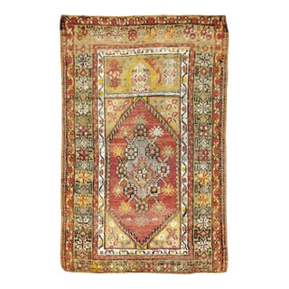 Galerie Shabab Collection Mid-20th Century Turkish Anatolian Throw Rug For Sale