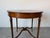 Wood Antique French Neoclassical Flame Mahogany Round Side Table For Sale - Image 7 of 12