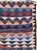 This Mid-20th century Persian flatweave kilim presents a dynamic, all-over composition built from horizontal bands of...