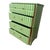 Art Deco Hand-Painted Green Striped Dresser | Circus Interior Meets Neo Deco For Sale - Image 3 of 7