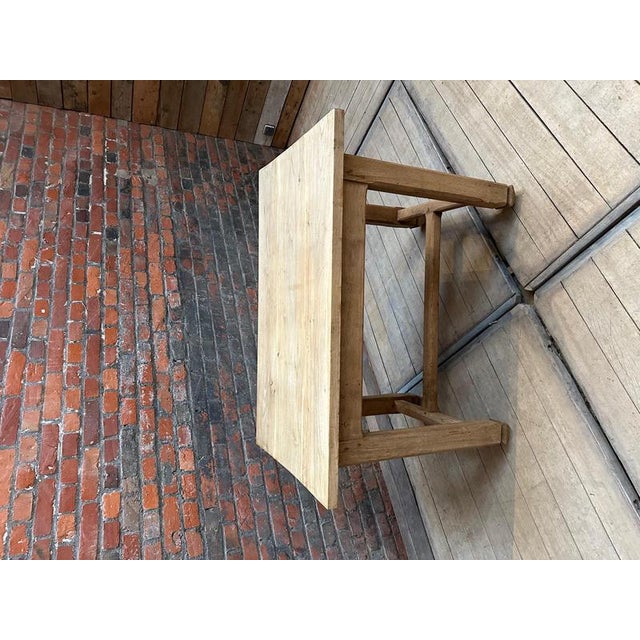 This antique oak kitchen table has been fully restored. It has a 26 cm extension and a functional drawer. Height under the...