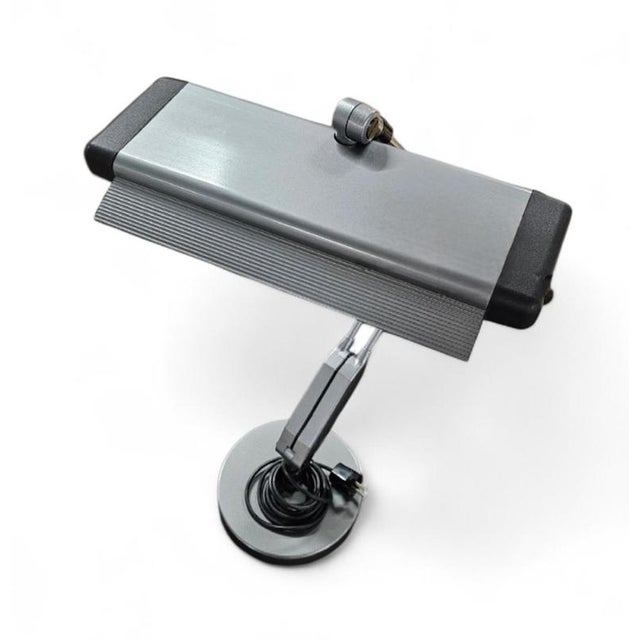 Post Modern, adjustable, weighty / 10 kg / desk lamp / 1980s Height 60 / 90Width 50 Depth 40 cm Light source / 2 x PL-S...