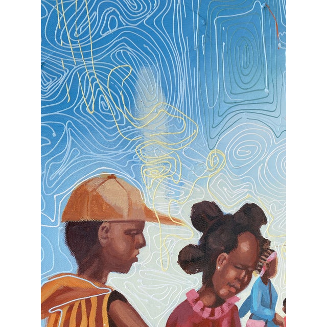 2020s Childhood Memory by Gusenga Patrick, (2026) Acrylic on Canvas, 21st Century, Contemporary Art, Africa, Figurative, Realism For Sale - Image 5 of 5