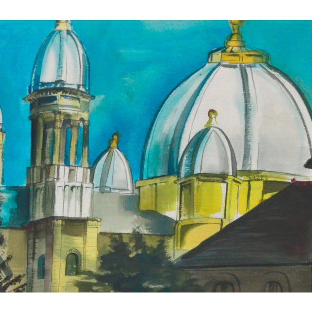 Watercolor painting by Diane Baldwin (American, 20th century). Signed lower right. Unframed. Image, 22"H x 30"L.