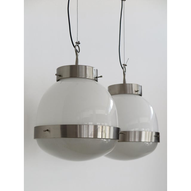 Italian Delta Lamps by Sergio Mazza for Artemide, 1960s, Set of 2 For Sale - Image 6 of 17