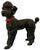 Ceramic Large Scale Hollywood Regency Italian Black Poodle Dog For Sale - Image 7 of 7