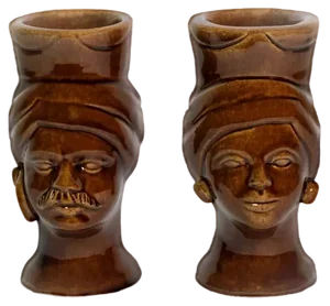 H14 Griffin & Mata Vases from Crita Ceramiche, Set of 2