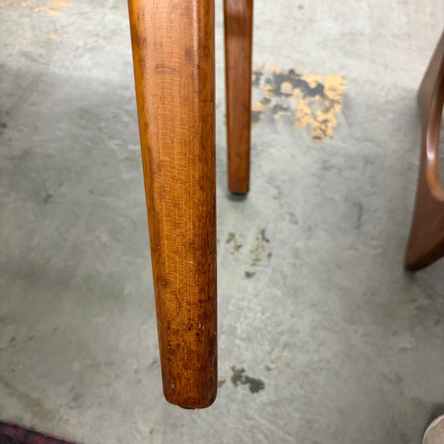 Danish Teak Vintage Low Back Dining Chairs With New Foam and Vinyl - Set of 4 For Sale - Image 11 of 14