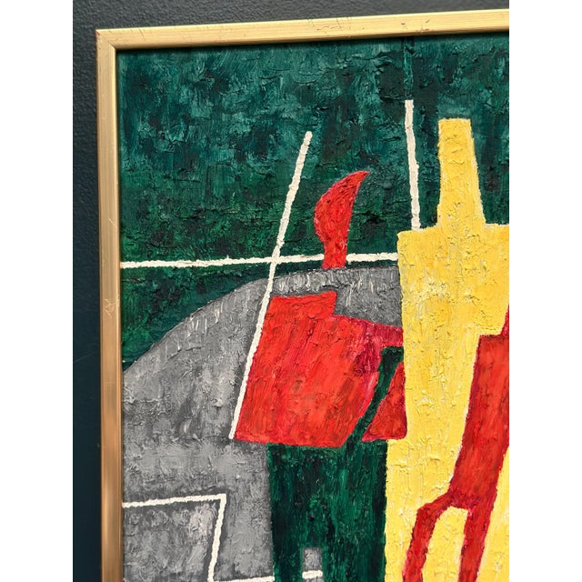 M. Hulander, Abstract Composition, 1960s, Oil on Canvas, Framed For Sale - Image 16 of 18