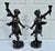 Vtg. Large Bronze Neo-Classic Style Cherub Candle Holders For Sale - Image 4 of 14