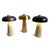 Black Porcini Travertine Black Table Lamp For Sale - Image 8 of 10