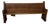 Antique Solid Wood Church Pew – Curved End Panels & High Back – Architectural Bench For Sale