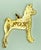 A charming vintage fox terrier pendant or bracelet charm crafted in solid 14K yellow gold. Depicted standing in profile,...