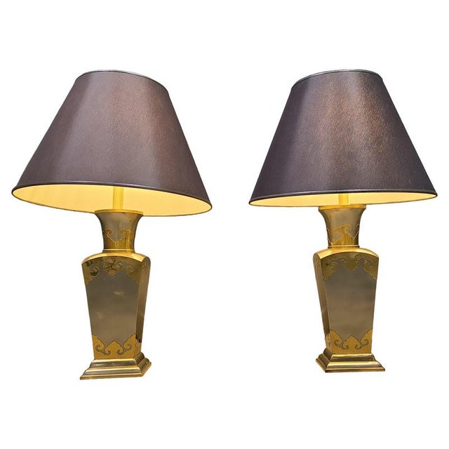 Vintage Pewter Table Lamps, 1970s, Set of 2 For Sale - Image 12 of 12
