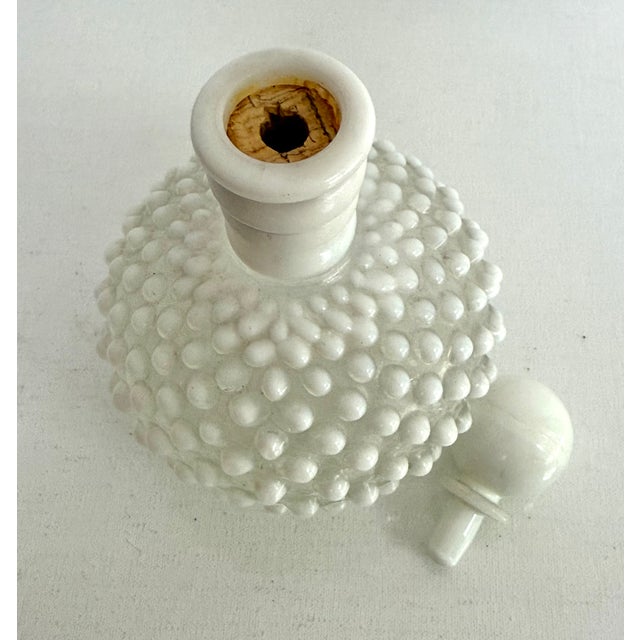 1940s 1940s Fenton Hobnail Opalescent Perfume Bottle With Stopper For Sale - Image 5 of 7