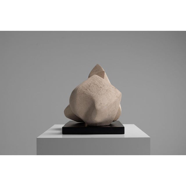 Dutch Abstract Clay Sculpture by Ysermans, 1978 For Sale - Image 9 of 17