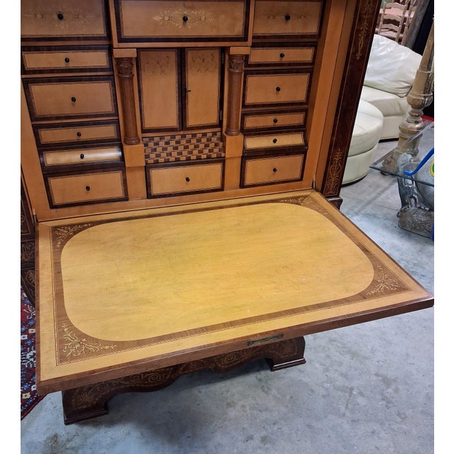 Tulip Secretary Desk with Drop-Front, 1950s For Sale - Image 10 of 18