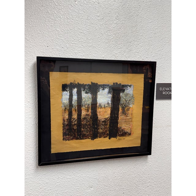Traditional Ohlun Framed Painting, Circa 1991 For Sale - Image 3 of 12