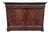 French 19th Century Louis Philippe Carrara Marble Top Flame Mahogany Buffet For Sale