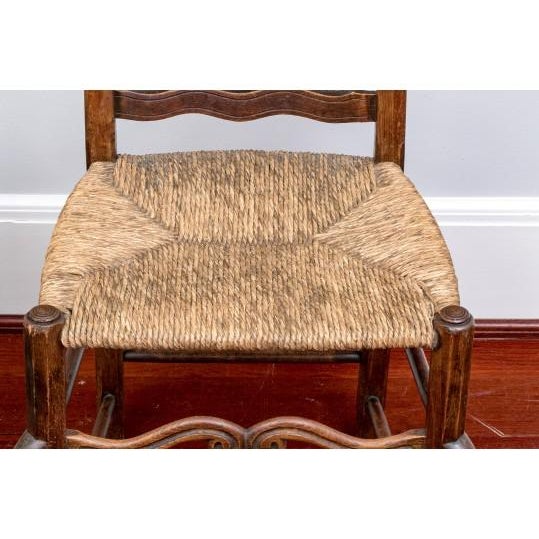 1950s Dining Chairs Louis XV Rococo Vintage French 1950 - Set of 6 For Sale - Image 5 of 9