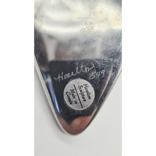 Hoselton Swan Sculpture in Polished Aluminum, 1970s For Sale - Image 11 of 12