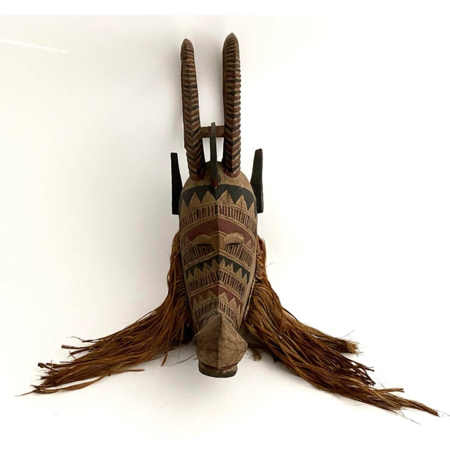 Brown 1960s Bobo Tribal Mask Burkina Faso For Sale - Image 8 of 8
