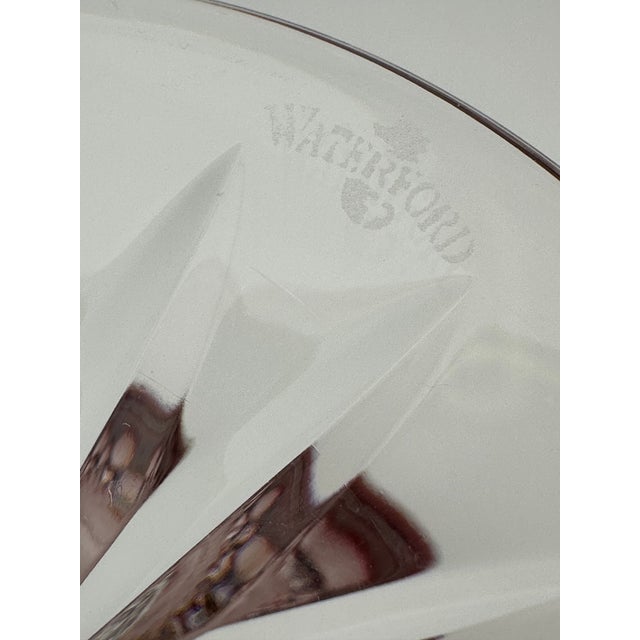 1990s Waterford Clarendon Ruby Red Martini Glass | Cut to Clear Crystal | Excellent For Sale - Image 9 of 9