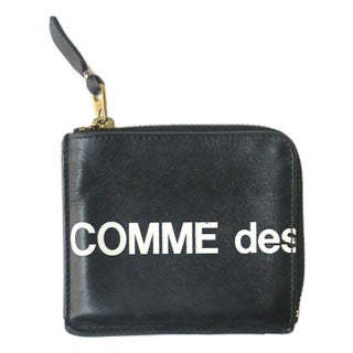 Late 20th Century Comme Des Garcons Black and White Leather Wallet For Sale